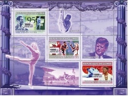 Guinea 2007, Olympic Games 3, Kennedy, Gymnastic, Diping, 3val In BF - Kunst- Und Turmspringen