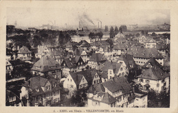 Cpa,allemagne,KEHL AM  RHEIN,villenviertel A Rhein,vue Aérienne,fribourg Em Brigau,ortenau,rare,1927 - Kehl