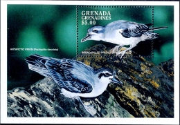 SEA BIRDS-ANTARCTIC PRION-BROAD BILLED PRION-MS-GRENADA-1998-SCARCE-MNH-M2-95 - Albatros