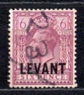 1921 GREAT BRITAIN 6P. LEVANT OVERPRINT MICHEL: L59 USED - Britisch-Levant