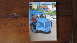 CARTE POSTALETRESOR DU JOURNAL SPIROU SUR LE CAMION - Spirou Et Fantasio