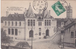 F37-003 LOCHES - La Caisse D'Epargne Et La Tour Saint Antoine - Banques