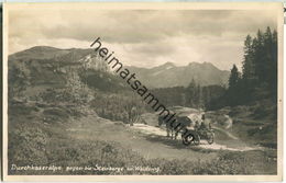 Durchkaseralpe - Pferdewagen - Foto-Ansichtskarte - Waidring