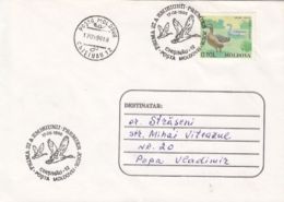 D4437- GREYLAG GOOSE, BIRDS, STAMP AND SPECIAL POSTMARK ON COVER, OBLIT FDC, 1996, MOLDOVA - Oies