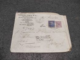 BRAZIL CIRCULATED COVER  PARÁ TO VALEZZIM  CEIA PORTUGAL REGISTERED 1919 - Brieven En Documenten