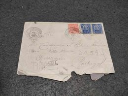 BRAZIL CIRCULATED COVER  PARÁ TO CEIA PORTUGAL 1919 REGISTERED - Covers & Documents