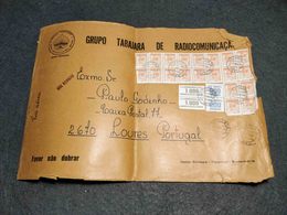 BRAZIL CIRCULATED COVER MULTI STAMPS BOTUCATU TO LISBOA PORTUGAL 1980 - Storia Postale