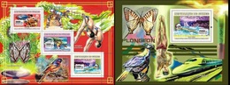 Guinea 2007, Sport 6, Diping, Swimming, Bird, 3val In BF +BF - Kunst- Und Turmspringen