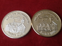 Medaillen Bachem Ahr 800 Jahre Sankt Anna Kapelle 1990 Silber - Souvenir-Medaille (elongated Coins)