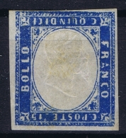 Italy Sardegna  Sa 15 C MH/* Flz/ Charniere  Effigie Capovolta ,  Head Embossed Upside Down - Sardegna