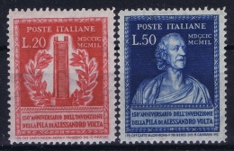 Italy 1949 Sa 611 - 612 , Mi  784 - 785 Postfrisch/neuf Sans Charniere /MNH/** - 1946-60: Mint/hinged