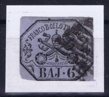 Italy  Stato Pontificio Sa Nr 7A  Mi 7D Obl./Gestempelt/used - Estados Pontificados