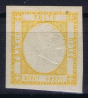 Italy  Sa  22  Mi Nr 6a  MH/* Flz/ Charniere  Displaced Head - Neapel