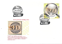 Czech Rep. / My Own Stamps (2018) 0777 FDC: The World Of Philately - First Postage Stamps: Brazil (1843) - FDC