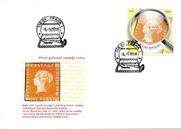 Czech Rep. / My Own Stamps (2018) 0778 FDC: The World Of Philately - First Postage Stamps: Mauritius (1847) - FDC