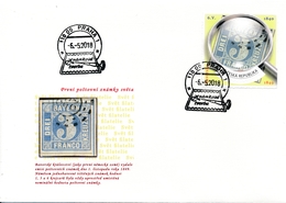 Czech Rep. / My Own Stamps (2018) 0780 FDC: The World Of Philately - First Postage Stamps: Bavaria (1849) - FDC