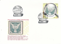 Czech Rep. / My Own Stamps (2018) 0797 FDC: The World Of Philately - Postage Stamps Of Czechoslovakia (1918) "Falcon" - FDC