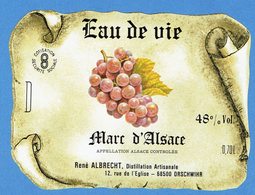 68- Orschwihr - Eau De Vie - René Albrecht - Alcoli E Liquori