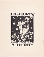 EX-LIBRIS EROTIQUE - A. HERRY  - PF Morvan 1948 - Ex Libris