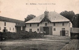 CPA  95   ARTHIES---FERME MODELE DE LA FEUGE---1913 - Arthies