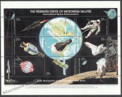 Micronesia - Micronesie 1989 Yvert 91-99, 20th Anniversary First Man On The Moon - MNH - Micronesia