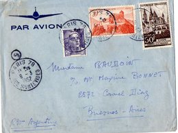 TB 2318 - LAC - Lettre Par Avion De PARIS Pour BUENOS - AIRES ( Argentine ) - 1927-1959 Brieven & Documenten