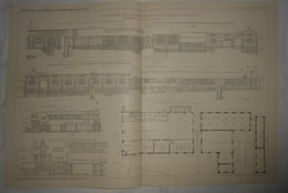 Plan De La Beurrerie De L'Hermitage Mordeilles En Ile Et Vilaine. 1912 - Arbeitsbeschaffung