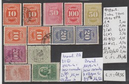 LOT DE TIMBRES DU BRESIL OBLITEREES / * / (*) NrVOIR SUR PAPIER AVEC TIMBRES  COTE 49.55€ - Unused Stamps
