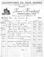 Saint-Pierre-sur-Dives - Couvertures En Tous Genres Marchel Mouchard  1947 (illustrée, Travaux Bombardements De 1944) - 1900 – 1949