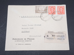 ARGENTINE - Enveloppe En Recommandé De Buenos Aires Pour Ambassade De France En 1961 - L 17277 - Brieven En Documenten