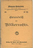 Miniatur-Bibliothek Nr. 65 - Grundriss Des Völkerrechts Von Hans Brahm - 8cm X 11cm - 56 Seiten Ca. 1900 - Verlag Für Ku - Otros & Sin Clasificación