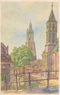 CARTOLINA - POSTCARD - PAESI BASSI - AMERSFOORT - LANGENGRACHT MET O. L. VROUWE TOREN - Amersfoort