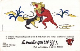 BUVARD  LA VACHE QUI RIT   LES TRAVAUX D HERCULE No 9 - Produits Laitiers