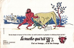 BUVARD  LA VACHE QUI RIT   LES TRAVAUX D HERCULE No 7 - Produits Laitiers