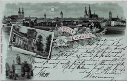 CPA Pologne Polskie Polen Polska Poland Circulé En 1898 Gruss Liegnitz - Pologne