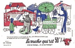 BUVARD  LA VACHE QUI RIT  LES FORAINS No5 - Produits Laitiers