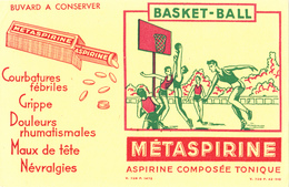 BUVARD BASKET BALL - Aspirine Métaspirine Composée Tonique - Sport
