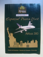 KIRUNNA TRAVEL / AIR FRANCE. AIRBUS 380. ESPECIAL NUEVA YORK - SPAIN, 2008 APROX. - Advertenties