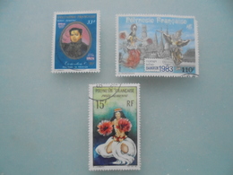 Lot De  3 Timbres De La Poste Aérienne Polynesie - Used Stamps