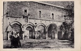 CPA 86  Saint-Benoit Les Ruines Du Cloître Roman Du XIIe Siècle N°72 TBE - Saint Benoît