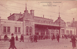 Cpa,ALLEMAGNE,LUDWIGSHAFEN,prés  MANNHEIM,hauptahnhof,la Gare,railway,ville De HELMUT KOHL,et BASF,usine Chimique,rare - Ludwigshafen