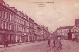 Cpa,ALLEMAGNE,LUDWIGSHAFE N,prés  De MANHEIM,rue Louis Lewisstreet,1900,ville De HELMUT KOHL,et BASF,usine Chimique,rare - Ludwigshafen