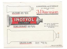 Buvard Ancien Produits Pharmaceutiques - INOTYOL Du Dr DEBAT Paris -  TUBES 3 DIMENSIONS - Chemist's