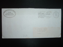 LETTRE PORT PAYE OBL.MEC.12-12 1989 PP 975 SAINT PIERRE - Storia Postale