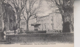 PAULHAN   PLACE DE LA REPUBLIQUE   LA FONTAINE - Paulhan