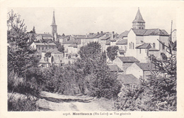 Cpa,MONTFAUCON ET SON VILLAGE,chapelle Notre Dame,il Ya 100 Ans,village Du Peintre Abel Grimmer,et Du Footballeur Sagnol - Montfaucon En Velay