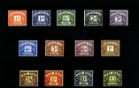 GREAT BRITAIN - 1959-63  POSTAGE DUES  MULTIPLE  CROWNS  SET MINT NH - Postage Due