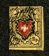 W6838  Swiss 1850  Scott #8a (o) SCV $225. -  3 Margins  Good - Offers Welcome - 1843-1852 Kantonalmarken Und Bundesmarken