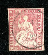 W6847  Swiss 1858  Scott #38 (o) SCV $65. - Average- Offers Welcome - Oblitérés