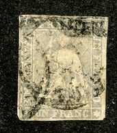 W6858  Swiss 1855-57  Scott #31 (o) SCV $1000. - 2 Margins Yellow Thread Scarce - Offers Welcome - Gebruikt